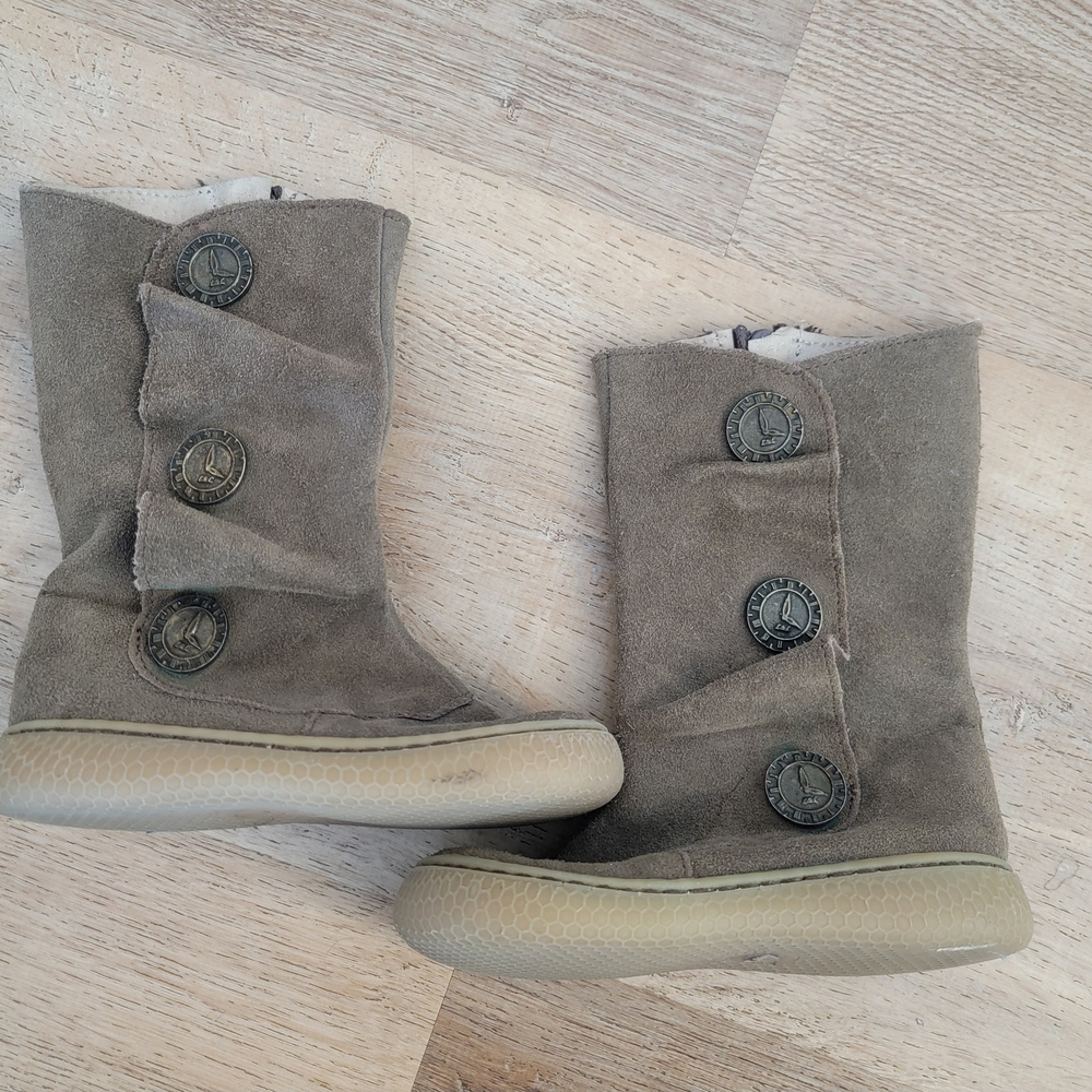Livie & Luca Kids Boots in Gray Suede